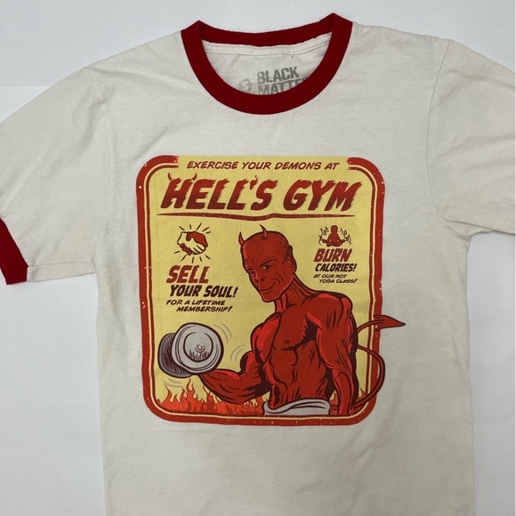 Black Matter - Y2K Hells Gym tee - size small - Picture 5 of 11
